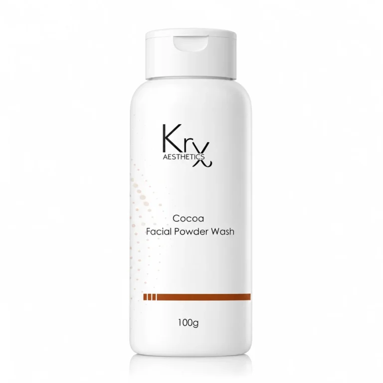 Cocoa facial powder wash