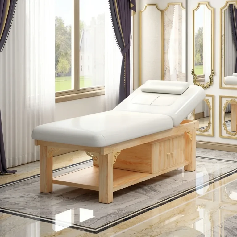 Solid wood treatment bed